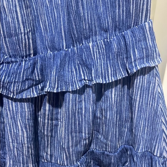 Lulus Blue Halter Backless Ruffle Dress - Picture 2 of 6